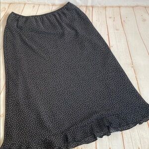 Black Polka Dot Women's Skirt